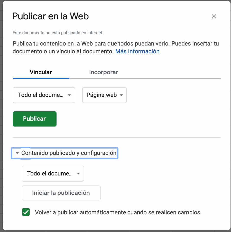 Cómo utilizar Hojas de Cálculo de Google como un endpoint de JSON